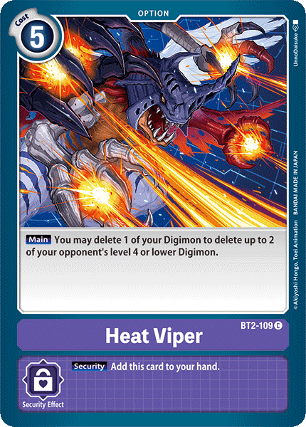 Heat Viper [BT2-109] [Release Special Booster Ver.1.0] | Cracking-Singles