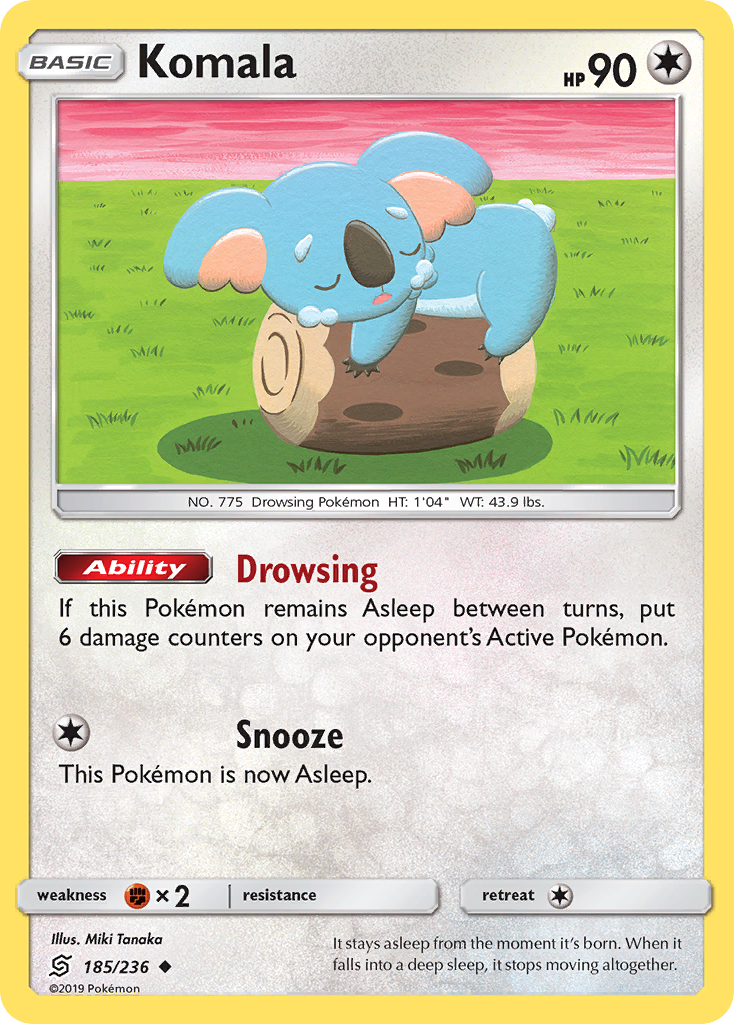 Komala (185/236) [Sun & Moon: Unified Minds] | Cracking-Singles