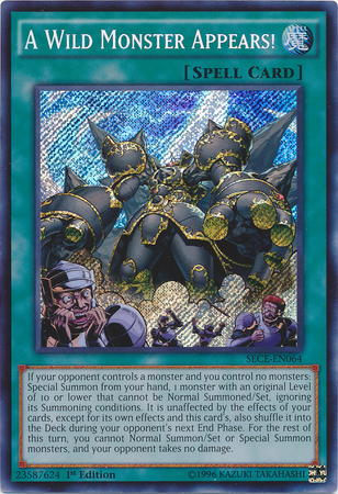 A Wild Monster Appears! [SECE-EN064] Secret Rare | Cracking-Singles