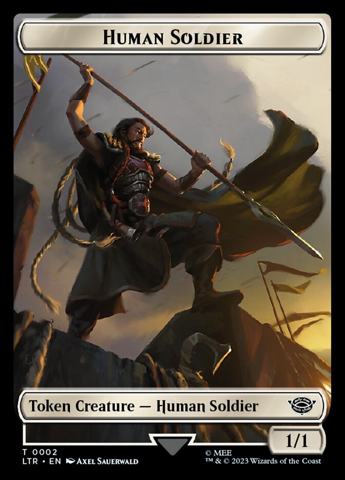 Human Soldier Token (02) [The Lord of the Rings: Tales of Middle-Earth Tokens] | Cracking-Singles