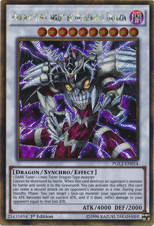 Dragocytos Corrupted Nethersoul Dragon [PGL2-EN014] Gold Secret Rare | Cracking-Singles