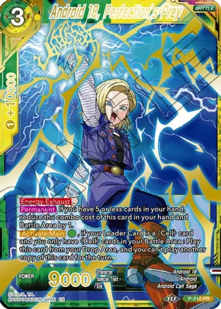 Android 18, Perfection's Prey (Gold Stamped) [P-210] | Cracking-Singles