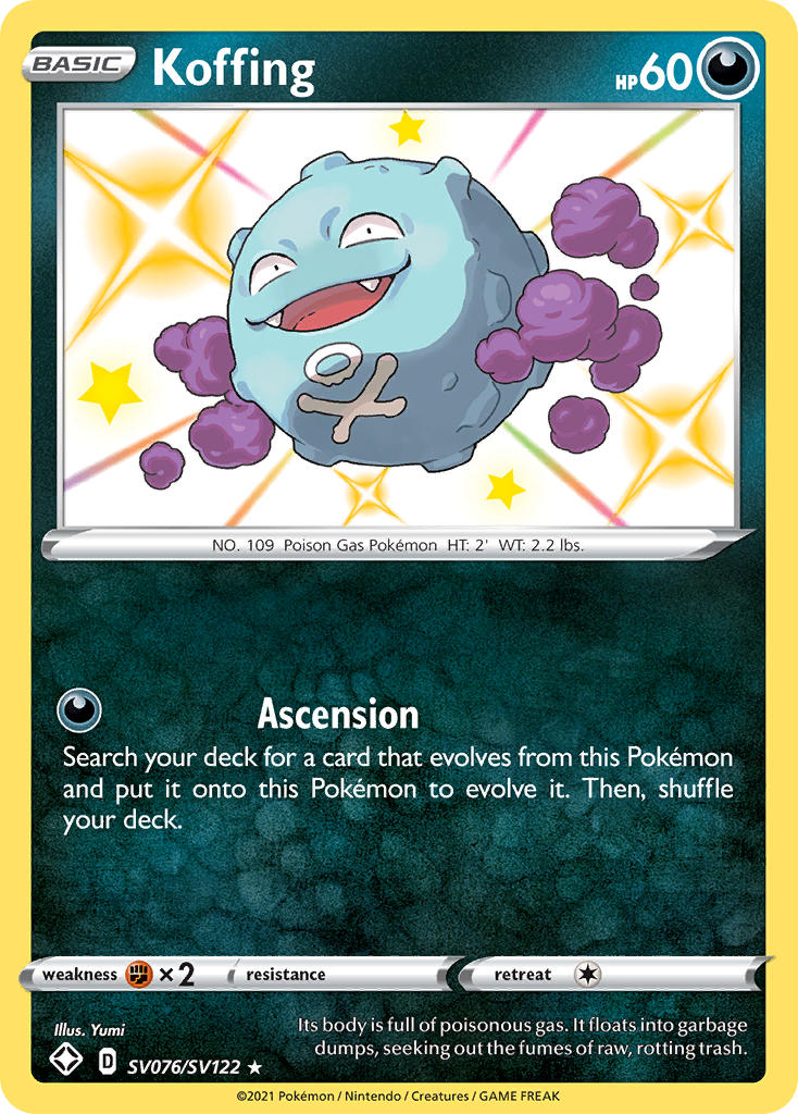 Koffing (SV076/SV122) [Sword & Shield: Shining Fates] | Cracking-Singles