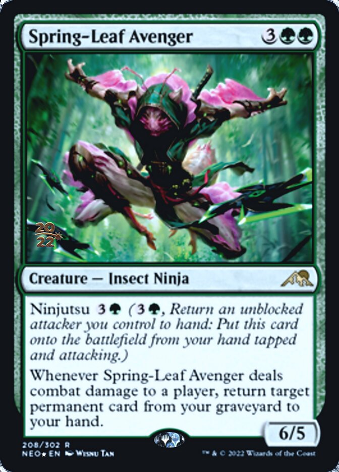 Spring-Leaf Avenger [Kamigawa: Neon Dynasty Prerelease Promos] | Cracking-Singles