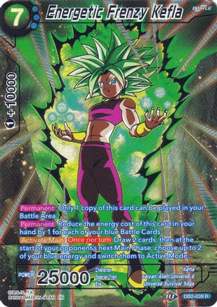 Energetic Frenzy Kefla (DB2-039) [Collector's Selection Vol. 2] | Cracking-Singles