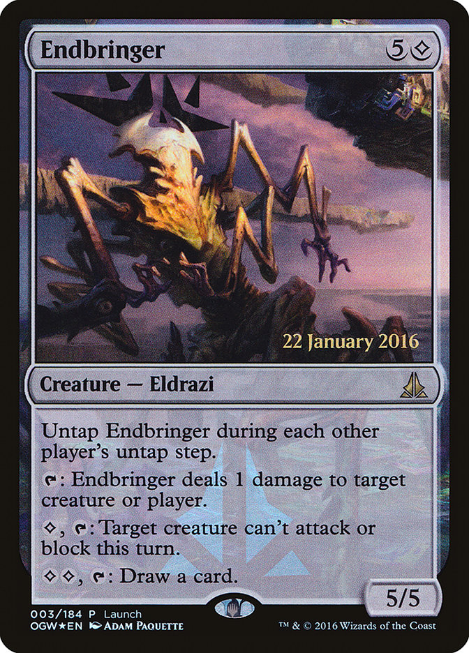 Endbringer (Prerelease) [Oath of the Gatewatch Promos] | Cracking-Singles