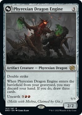 Phyrexian Dragon Engine [The Brothers' War] | Cracking-Singles