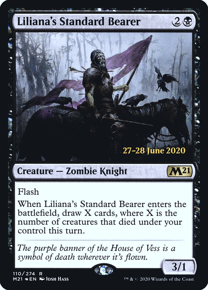 Liliana's Standard Bearer  [Core Set 2021 Prerelease Promos] | Cracking-Singles