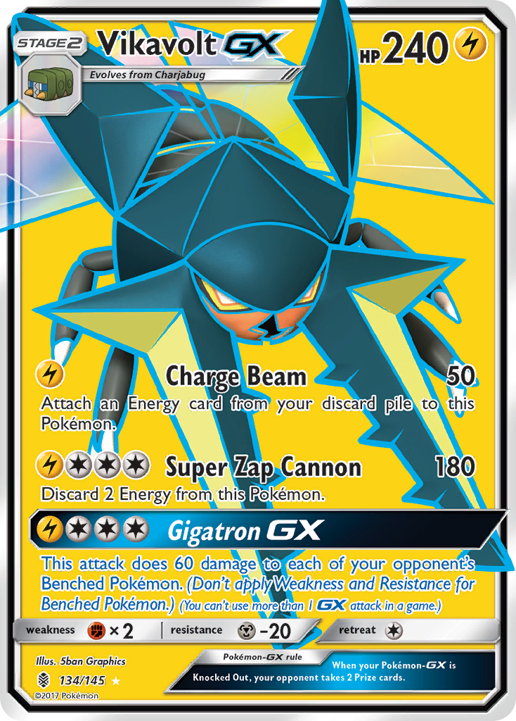 Vikavolt GX (134/145) [Sun & Moon: Guardians Rising] | Cracking-Singles