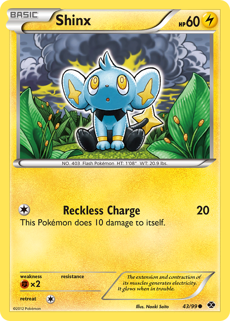 Shinx (43/99) [Black & White: Next Destinies] | Cracking-Singles