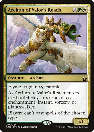 Archon of Valor's Reach [Battlebond] | Cracking-Singles