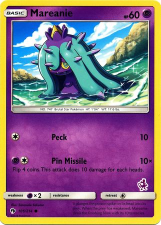 Mareanie (105/214) (Mewtwo Deck) [Battle Academy 2020] | Cracking-Singles