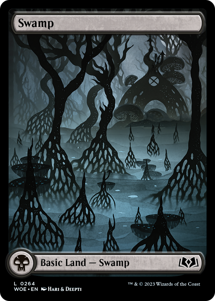 Swamp (264) (Full-Art) [Wilds of Eldraine] | Cracking-Singles