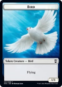 Bird // Spirit Double-sided Token [Kaldheim Commander Tokens] | Cracking-Singles