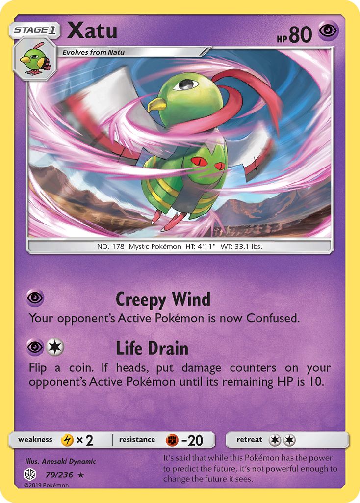 Xatu (79/236) [Sun & Moon: Cosmic Eclipse] | Cracking-Singles