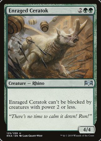 Enraged Ceratok [Ravnica Allegiance] | Cracking-Singles