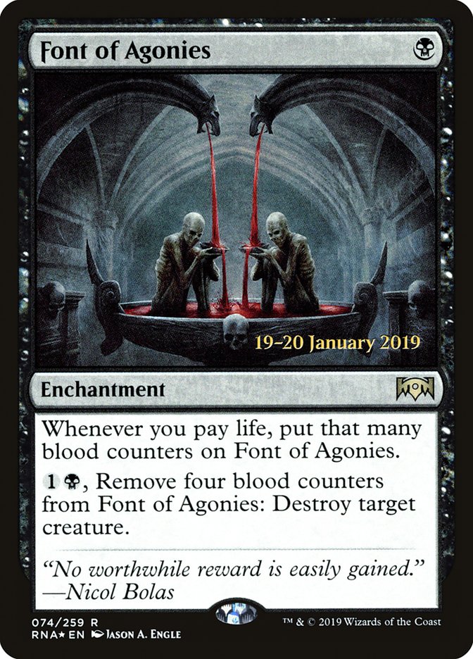 Font of Agonies [Ravnica Allegiance Prerelease Promos] | Cracking-Singles