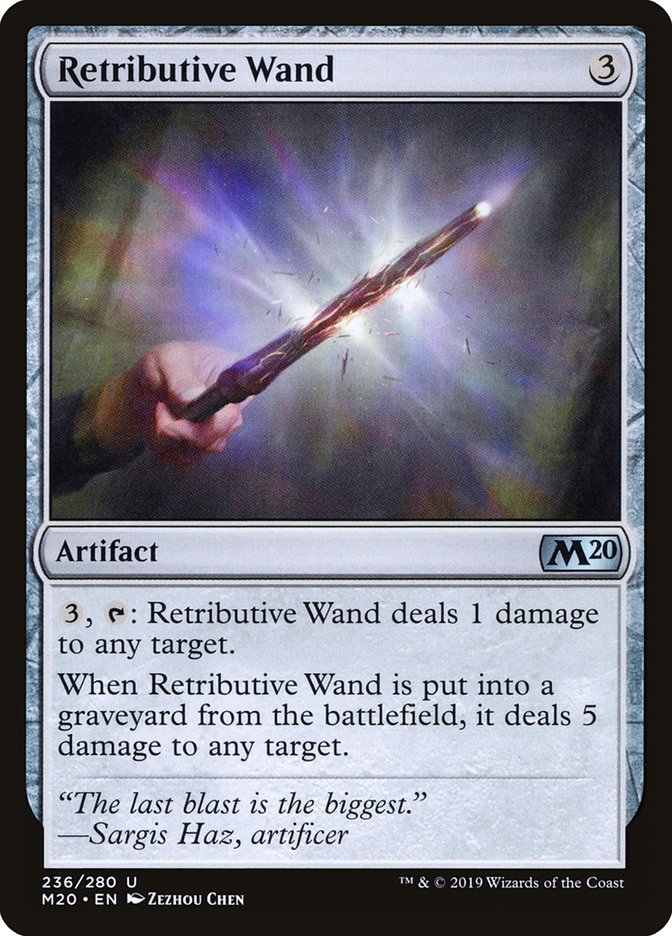 Retributive Wand [Core Set 2020] | Cracking-Singles