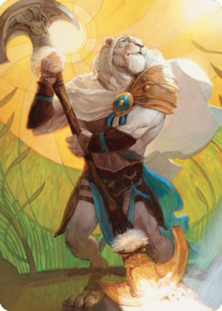 Ajani, Sleeper Agent Art Card [Dominaria United Art Series] | Cracking-Singles