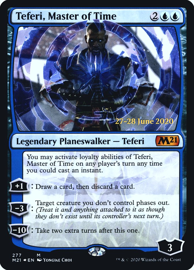 Teferi, Master of Time [Core Set 2021 Prerelease Promos] | Cracking-Singles