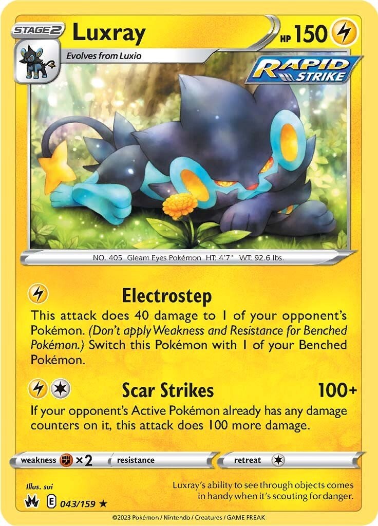 Luxray (043/159) (43) [Sword & Shield: Crown Zenith] | Cracking-Singles