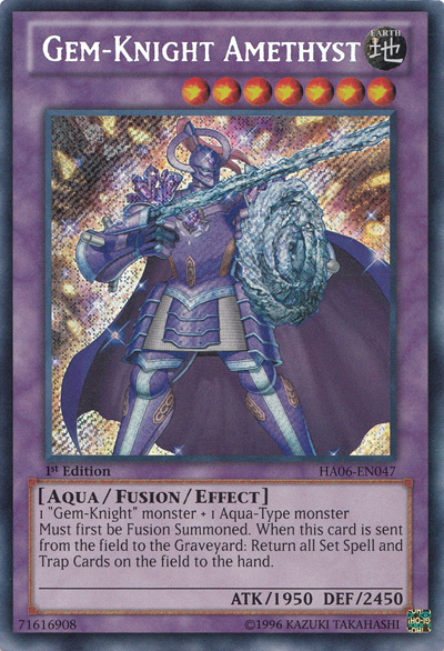 Gem-Knight Amethyst [HA06-EN047] Secret Rare | Cracking-Singles