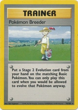 Pokemon Breeder (76/102) [Base Set Unlimited] | Cracking-Singles