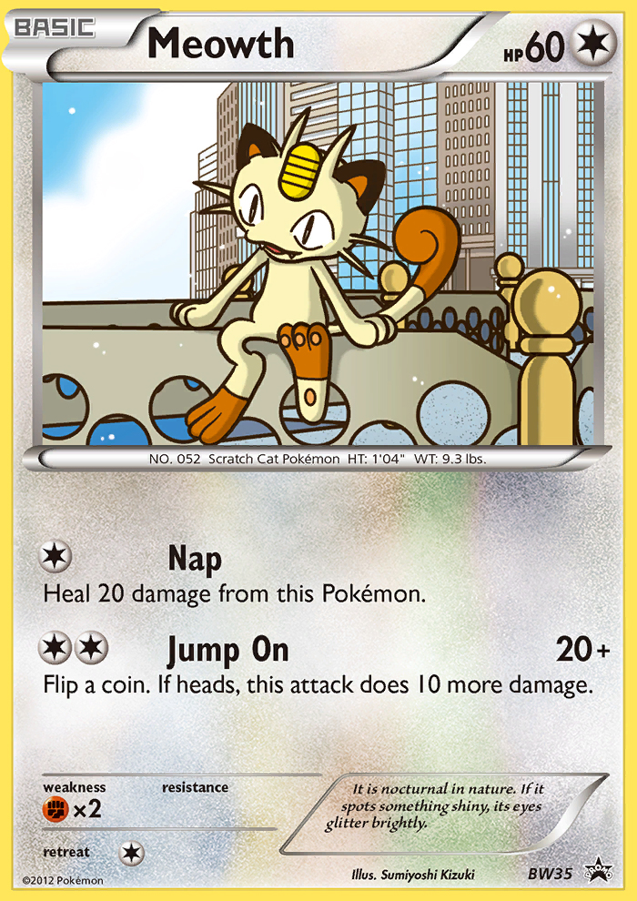 Meowth (BW35) [Black & White: Black Star Promos] | Cracking-Singles