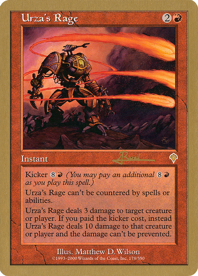 Urza's Rage (Antoine Ruel) [World Championship Decks 2001] | Cracking-Singles