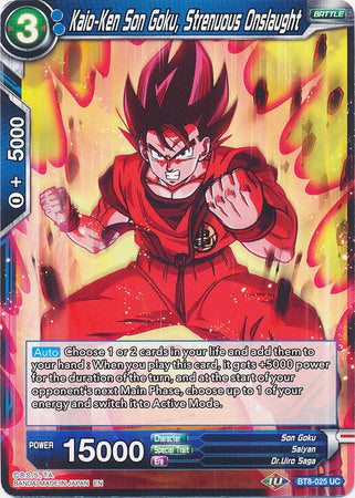 Kaio-Ken Son Goku, Strenuous Onslaught [BT8-025] | Cracking-Singles