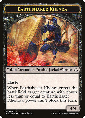 Earthshaker Khenra Token [Hour of Devastation Tokens] | Cracking-Singles