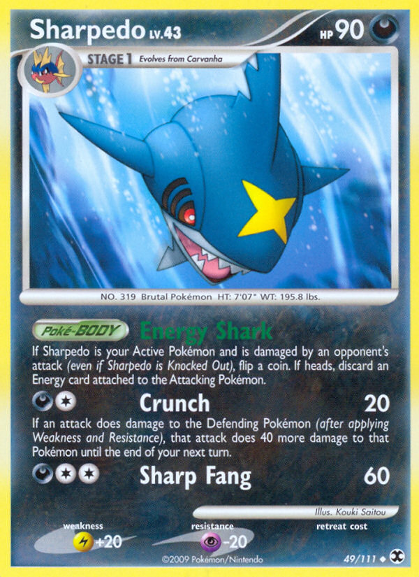 Sharpedo (49/111) [Platinum: Rising Rivals] | Cracking-Singles