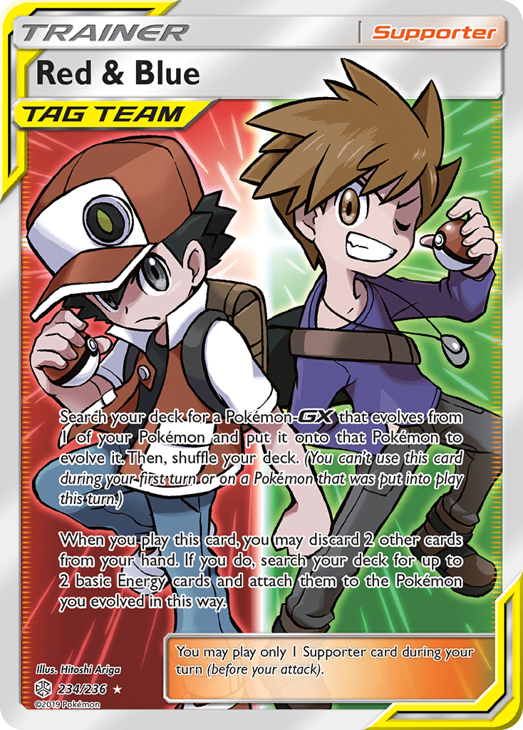 Red & Blue (234/236) [Sun & Moon: Cosmic Eclipse] | Cracking-Singles