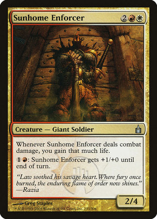 Sunhome Enforcer [Ravnica: City of Guilds] | Cracking-Singles