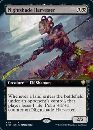 Nightshade Harvester (Extended Art) [Commander Legends] | Cracking-Singles