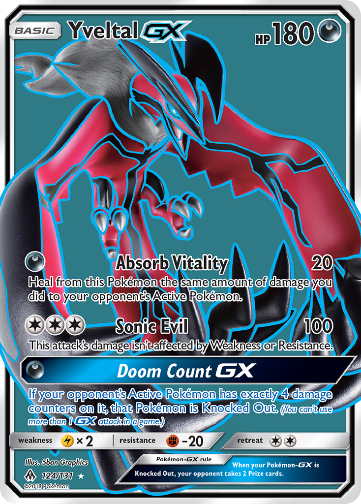 Yveltal GX (124/131) [Sun & Moon: Forbidden Light] | Cracking-Singles