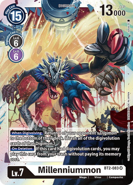 Millenniummon [BT2-083] [Release Special Booster Ver.1.0] | Cracking-Singles