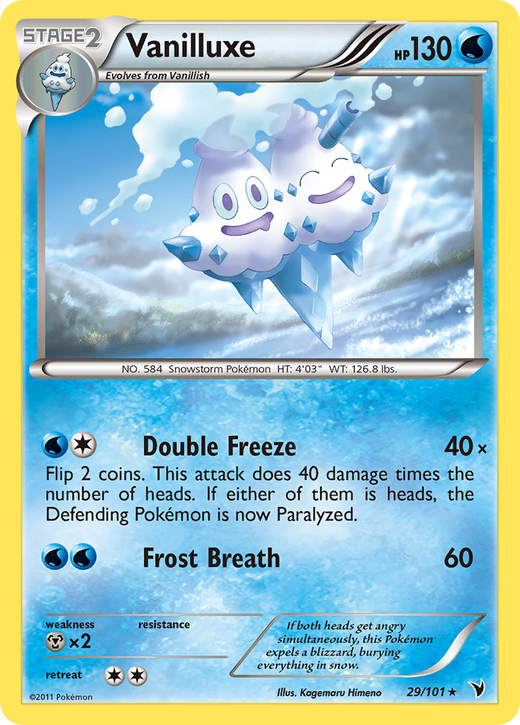 Vanilluxe (29/101) [Black & White: Noble Victories] | Cracking-Singles