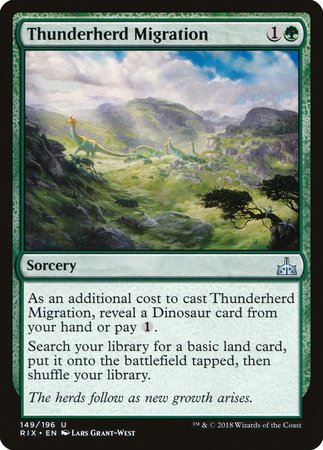 Thunderherd Migration [Rivals of Ixalan] | Cracking-Singles