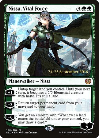 Nissa, Vital Force [Kaladesh Promos] | Cracking-Singles