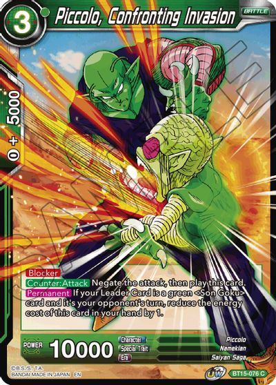 Piccolo, Confronting Invasion [BT15-076] | Cracking-Singles