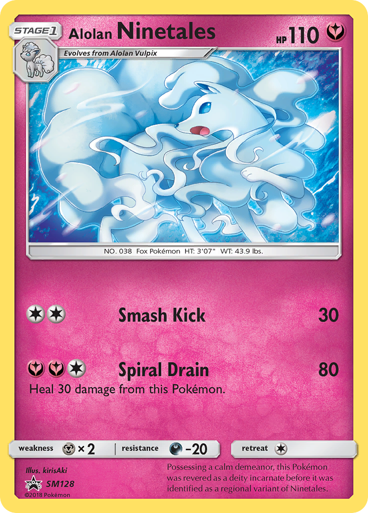 Alolan Ninetales (SM128) [Sun & Moon: Black Star Promos] | Cracking-Singles