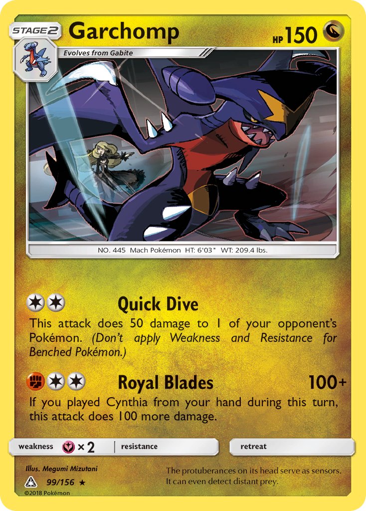 Garchomp (99/156) (Cracked Ice Holo) (Theme Deck Exclusive) [Sun & Moon: Ultra Prism] | Cracking-Singles