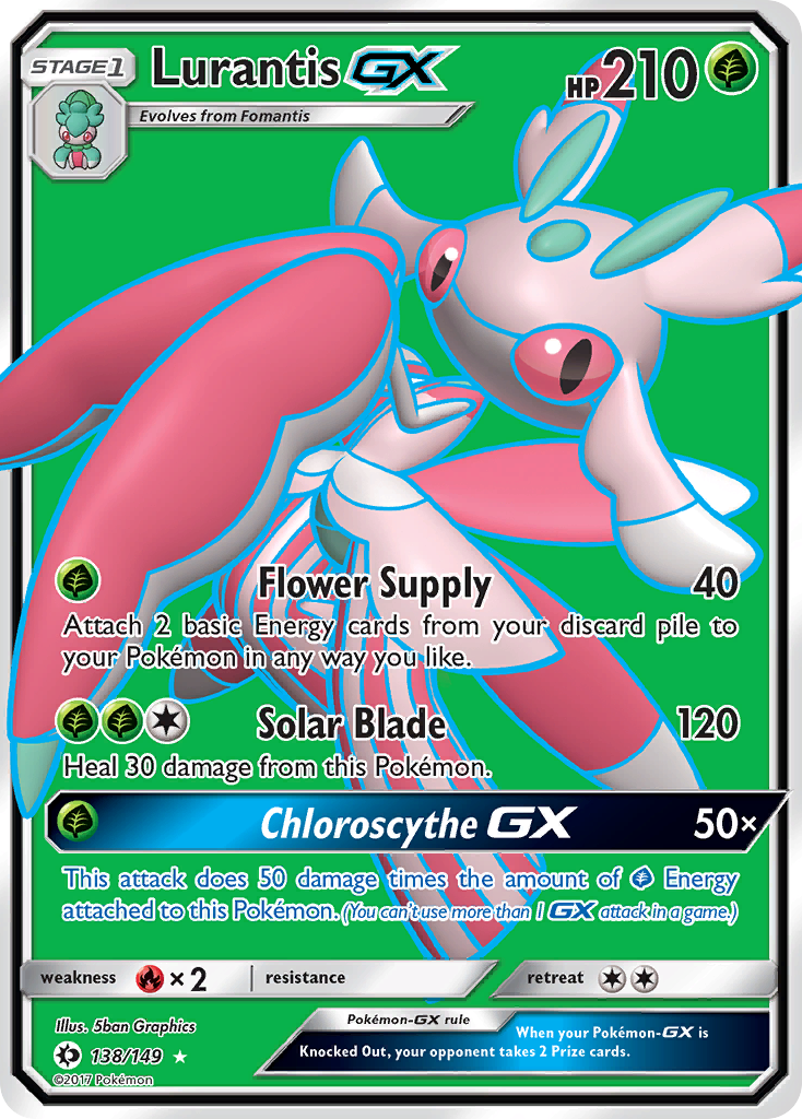 Lurantis GX (138/149) [Sun & Moon: Base Set] | Cracking-Singles