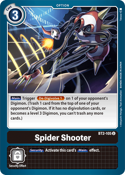 Spider Shooter [BT2-105] [Release Special Booster Ver.1.0] | Cracking-Singles