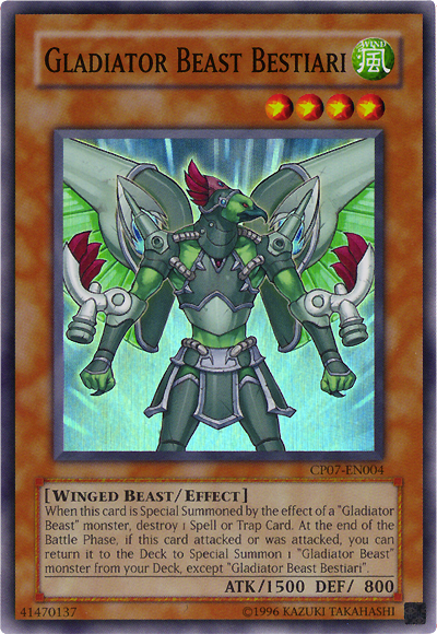 Gladiator Beast Bestiari [CP07-EN004] Super Rare | Cracking-Singles