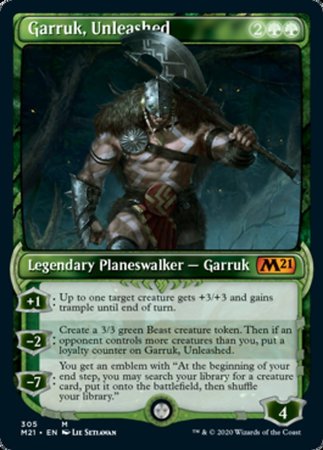 Garruk, Unleashed (Showcase) [Core Set 2021] | Cracking-Singles