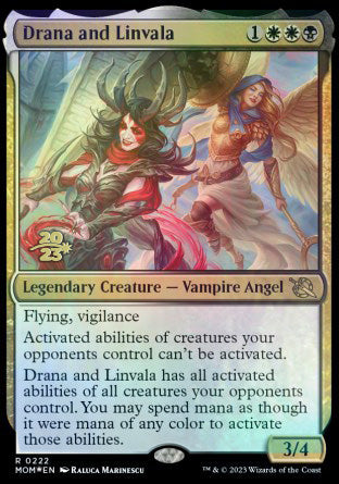 Drana and Linvala [March of the Machine Prerelease Promos] | Cracking-Singles