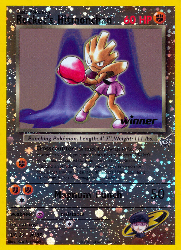 Rocket's Hitmonchan (9) [Best of Promos] | Cracking-Singles