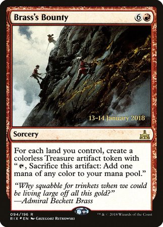 Brass's Bounty [Rivals of Ixalan Promos] | Cracking-Singles